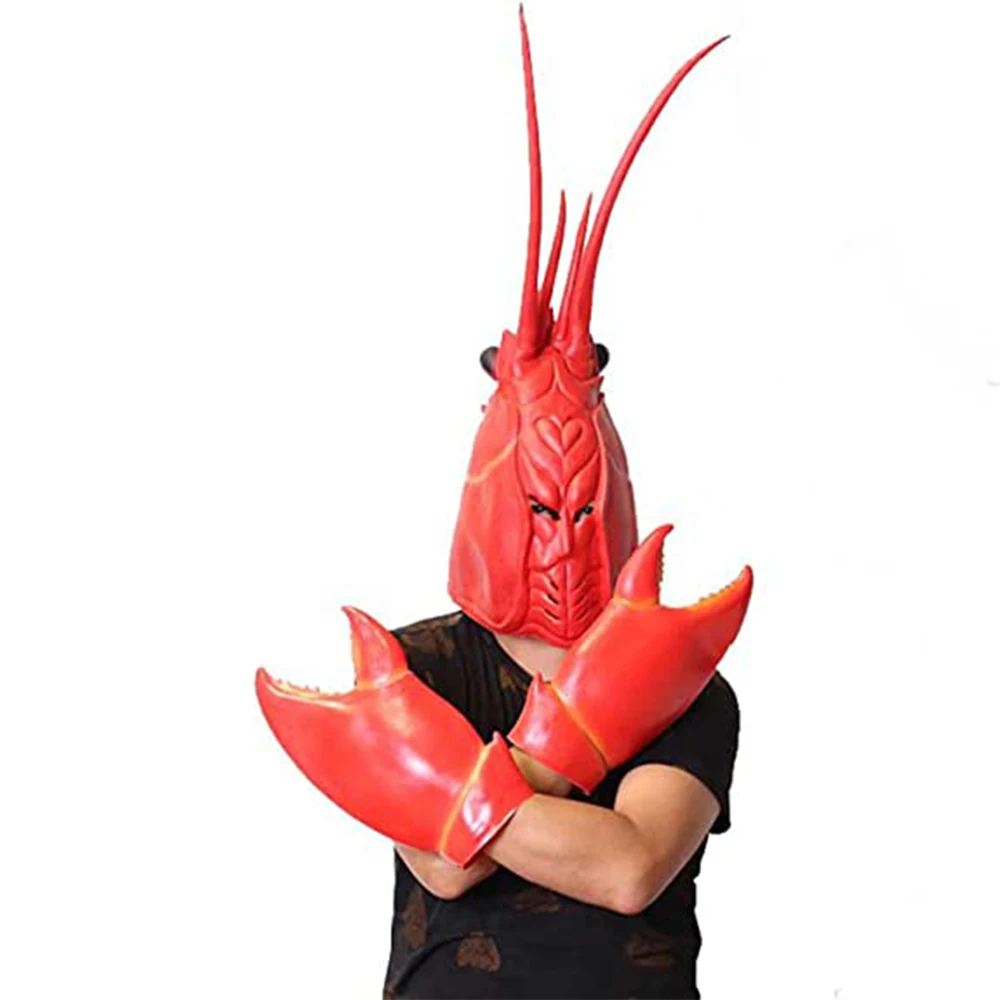 Vtipné Lobster Krabie Klepetá Rukavice Zbraň Rekvizity Halloween Hračky Zvierat Lobster Maska Strany Cosplay Kostým, Rekvizity Obrázok 1