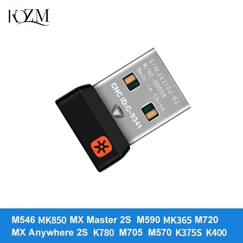 Bezdrôtový Modul Prijímača Zjednotenie USB Adaptér Pre Myš Logitech Klávesnice Pripojenie 6 Zariadenia Pre MX M905 M950 M505 M510 M525 1pc Obrázok 1