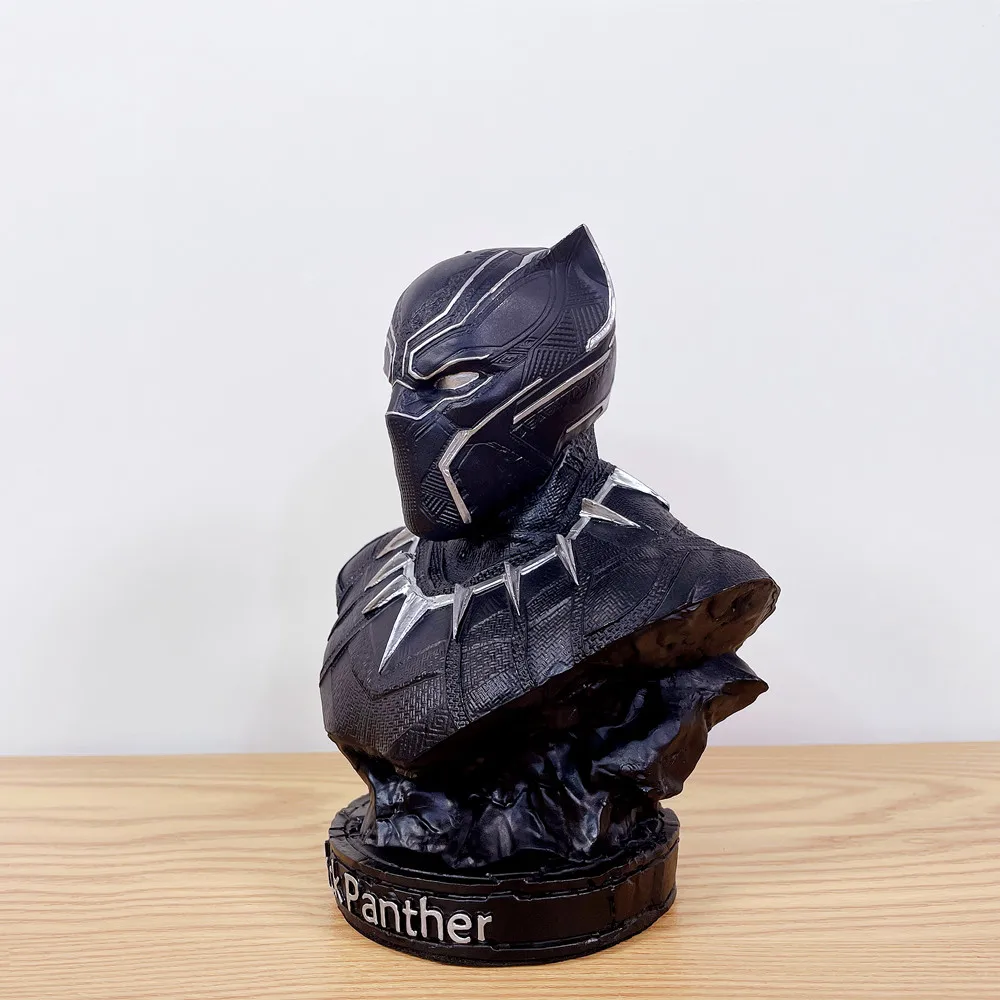 Marvel hrdinu Black Panther Iron man MK42 Poprsie Akcie obrázok živice sochu Zberu model domáce Dekorácie Umenie Sochárstvo Remeslá Obrázok 1