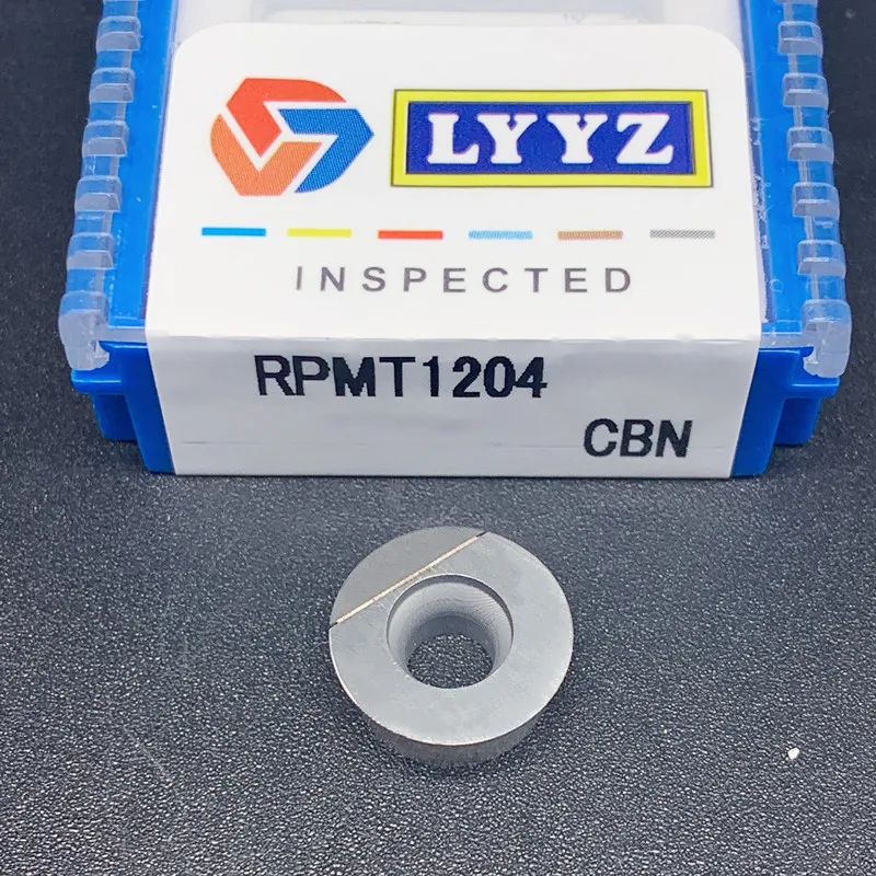 RPMT1204 / RPMW1003 PCD CBN cnc kolo frézovanie vložky rezného nástroja čepeľ pre hliník / oceľ Obrázok 1