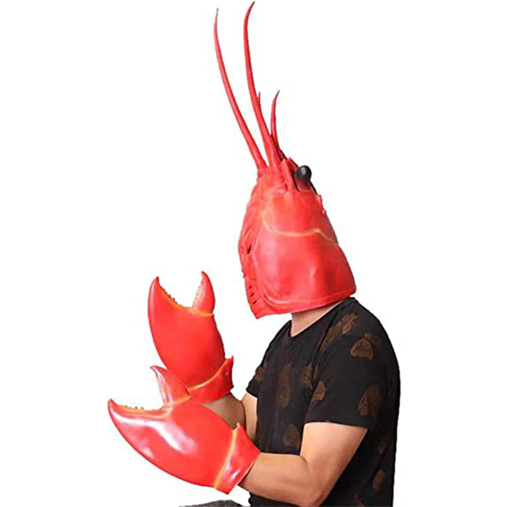 Vtipné Lobster Krabie Klepetá Rukavice Zbraň Rekvizity Halloween Hračky Zvierat Lobster Maska Strany Cosplay Kostým, Rekvizity Obrázok 2