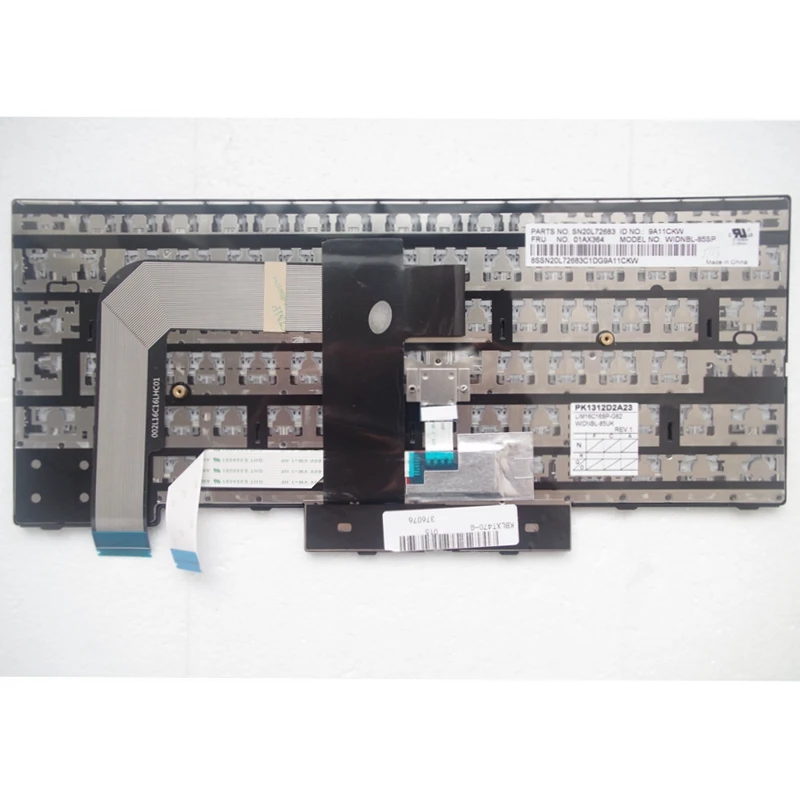 BR/SP/LA/RU klávesnice Lenovo pre Thinkpad T470 A475 T480 A485 Podsvietený Obrázok 2