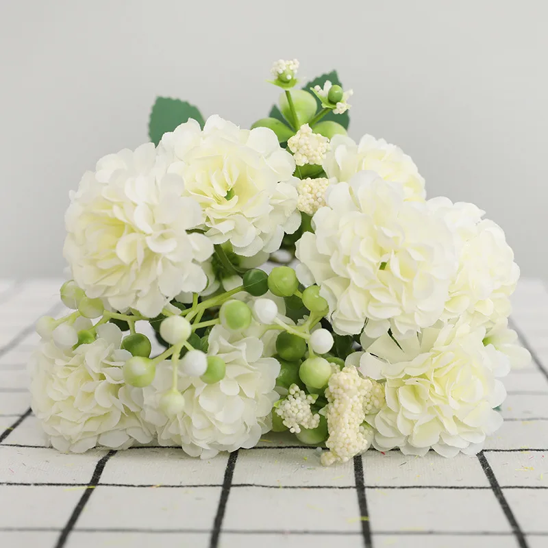 Sedmokrásky V Simulovanom Kytice pre Vonkajšie Svadobné Fialová Umelé Kvety Lacné Domáce Dekorácie Obrázok 2