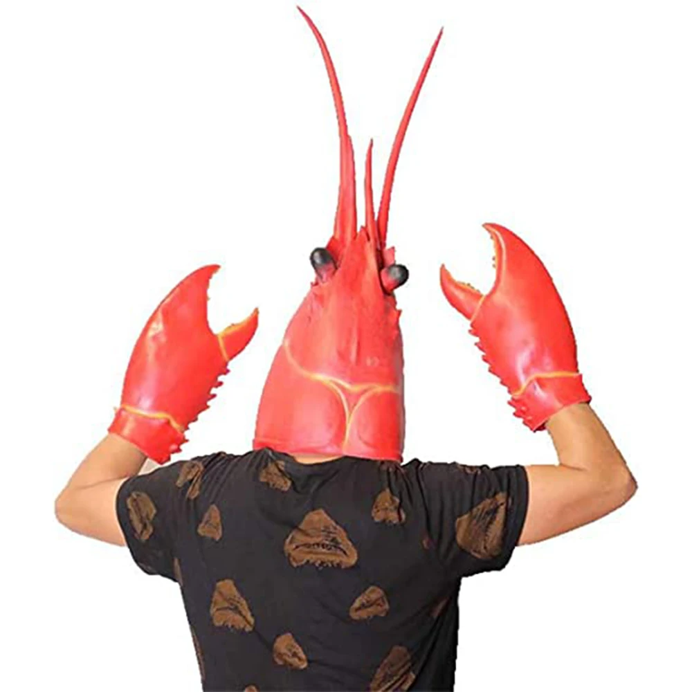 Vtipné Lobster Krabie Klepetá Rukavice Zbraň Rekvizity Halloween Hračky Zvierat Lobster Maska Strany Cosplay Kostým, Rekvizity Obrázok 3