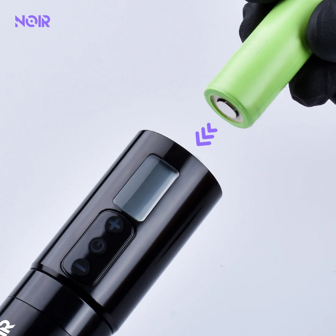 NOIR Bezdrôtový Tetovanie Batérie Napájanie Stroj Rotačné Pero Vymeniteľná Batéria RCA Kábel Kazeta Permanentného make-upu Obočia Obrázok 3