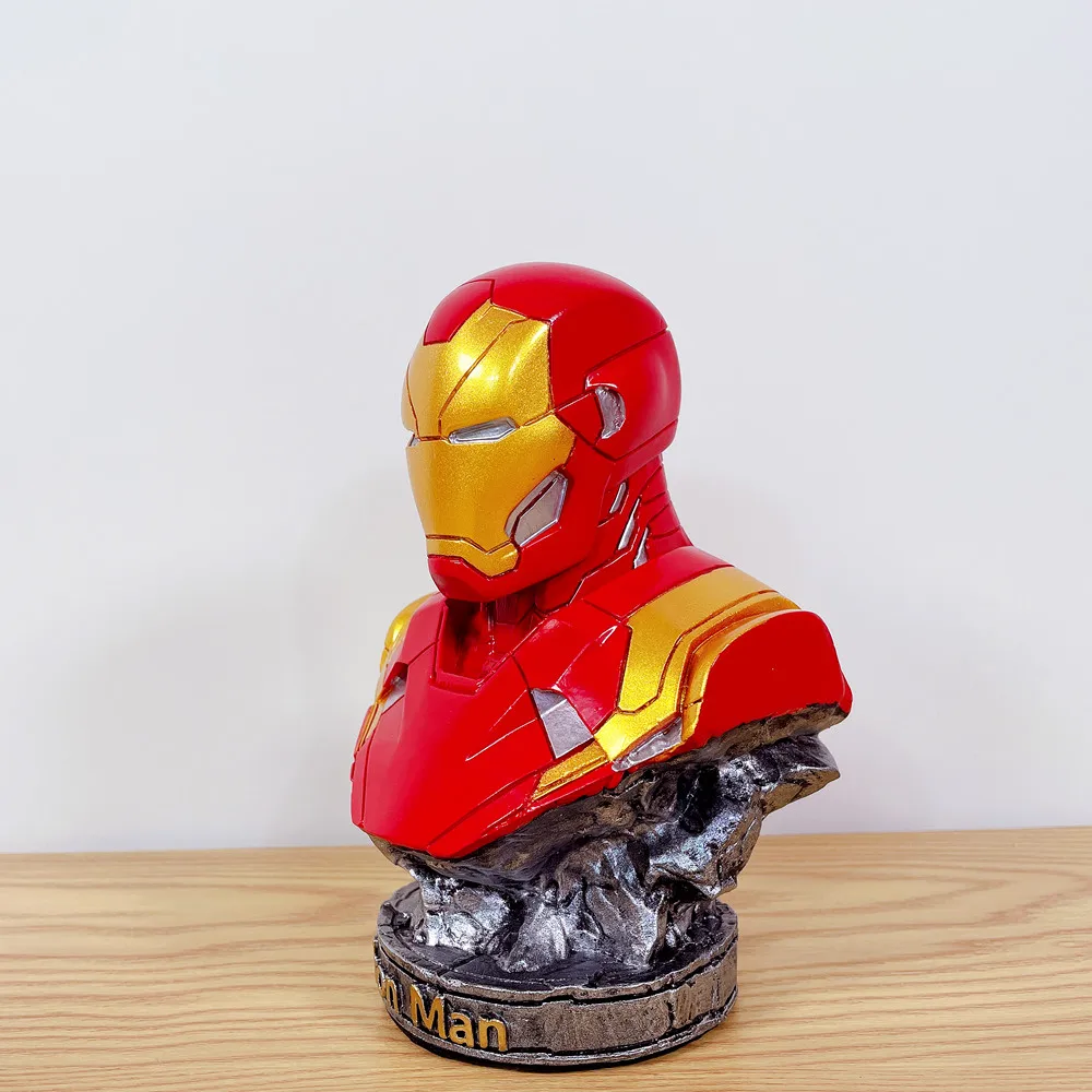 Marvel hrdinu Black Panther Iron man MK42 Poprsie Akcie obrázok živice sochu Zberu model domáce Dekorácie Umenie Sochárstvo Remeslá Obrázok 4