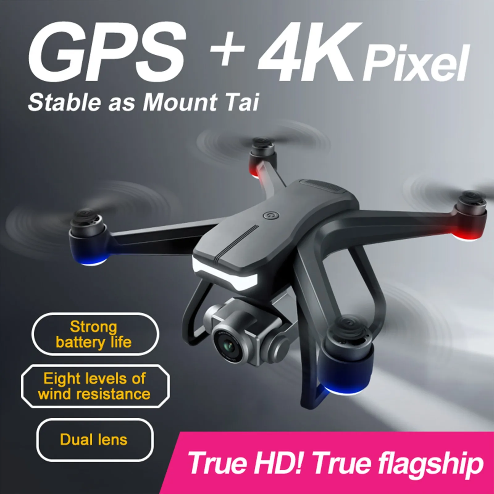 Nové F11 PRO GPS RC Drone S 4K HD Dual Camera Profesionálne WIFI FPV Letecké Fotografie Striedavý Motor Quadcopter Hračky Hučí Obrázok 5