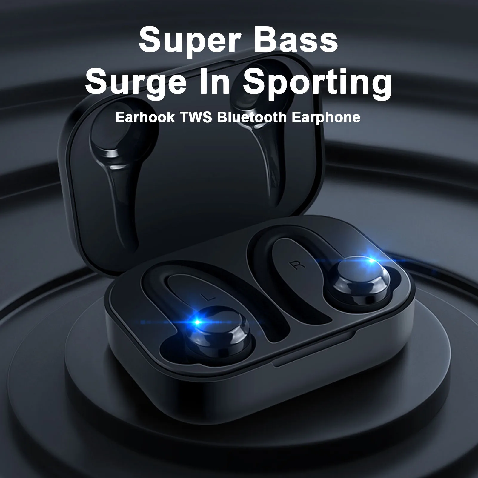 Over-Ear Športové Bezdrôtové Slúchadlá IPX6 Nepremokavé Bezdrôtové Stereo Slúchadlá Pre Vnútorné Telocvični so Systémom potlačenie Šumu Slúchadlá Obrázok 5